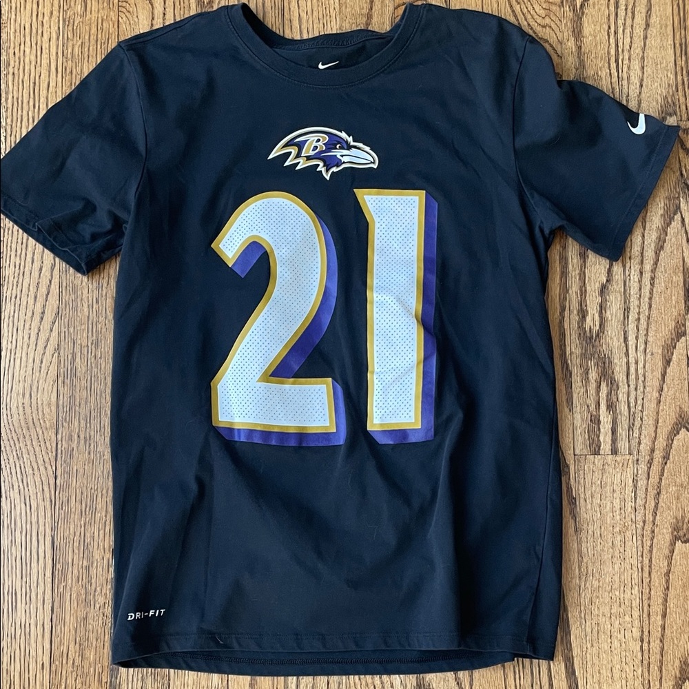 Ravens Nike Kids Black and Purple Team Jersey